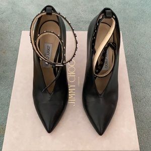 Jimmy choo ankle boot heels with stud details